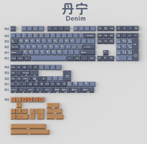 Keycap Cherry Aifei Denim ABS Doubleshot