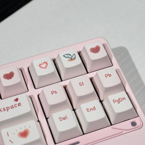 [In Stock] Keycap Cherry Mintcaps Trái tim hồng PBT Dyesub