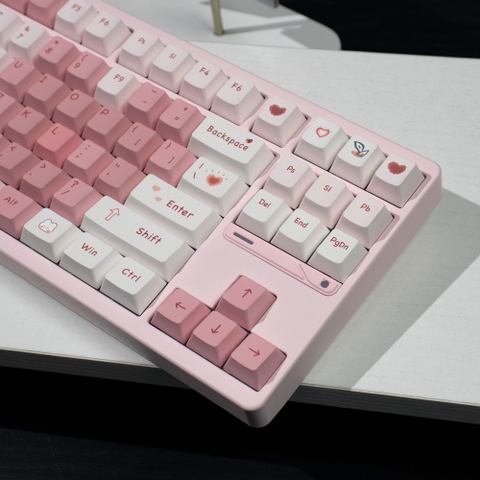 [In Stock] Keycap Cherry Mintcaps Trái tim hồng PBT Dyesub