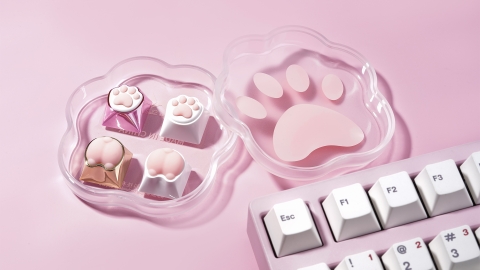 Wuque Kitty & Corgi Keycaps - Hộp 4 chiếc