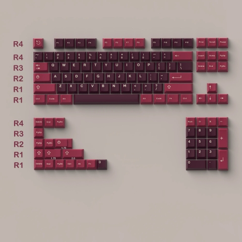 Keycap Cherry Aifei Golden Velvet ABS Doubleshot