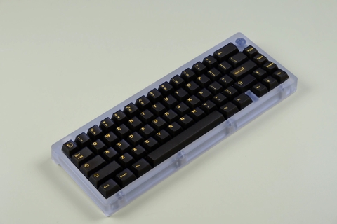 Keycap Cherry Aifei Black Gold Semi-Transparent ABS Doubleshot