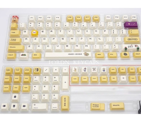 [In-stock] Keycap Cherry Mario PBT Dyesub-Yellow