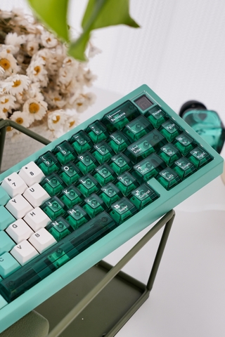 [In Stock] Keycap Cherry Mintcaps Núi Tuyết PBT+PC