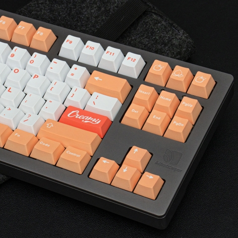 Keycap Cherry Peach & Cream - PBT - 137 nút
