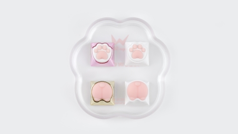 Wuque Kitty & Corgi Keycaps - Hộp 4 chiếc