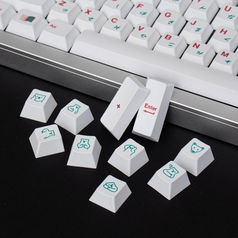 Keycap Cherry PBT Dyesub dog and bear