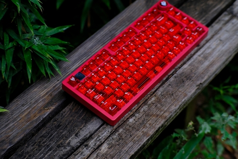[In Stock] Keycap Cherry Aifei PC Xuyên led - Đỏ