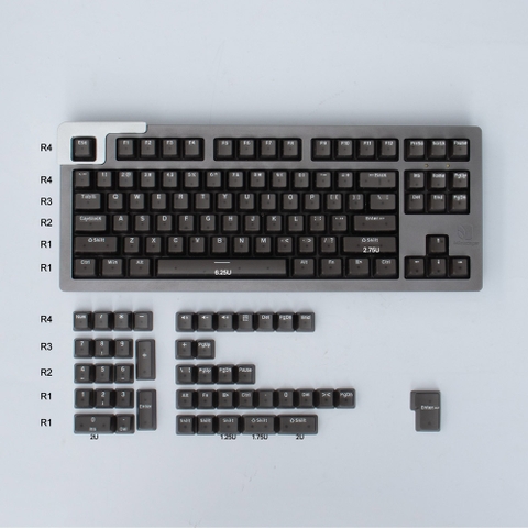 Keycap OEM Clear - ABS - 132 nút
