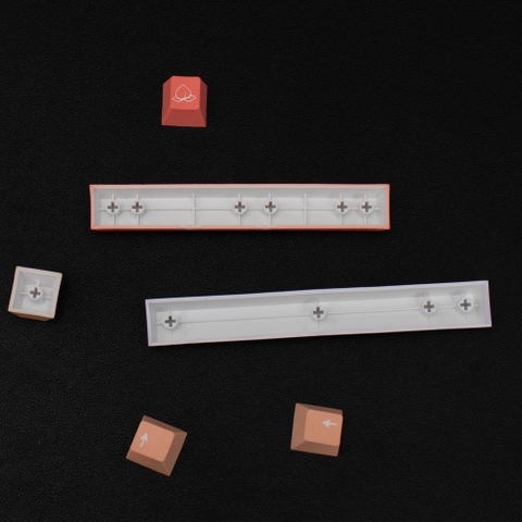 Keycap Cherry Peach & Cream - PBT - 137 nút
