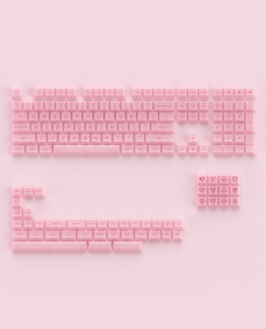 Keycap AKKO set – Pink Transparent (PC/ASA profile/158 nút)