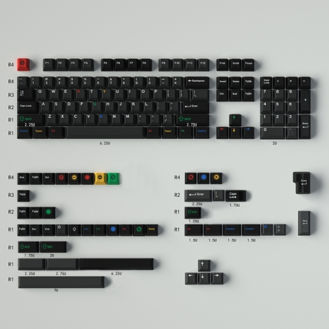 [In Stock] Keycap Cherry Retro Dark Light PBT Dyesub