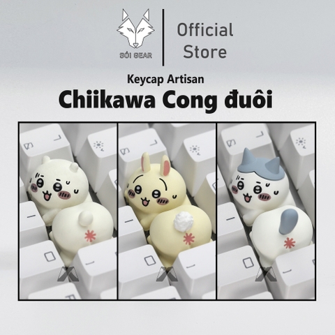 Keycap Lobo Artisan Chiikawa cong đuôi