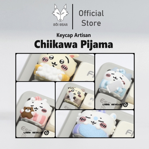 Keycap Lobo Artisan Chiikawa Pijama