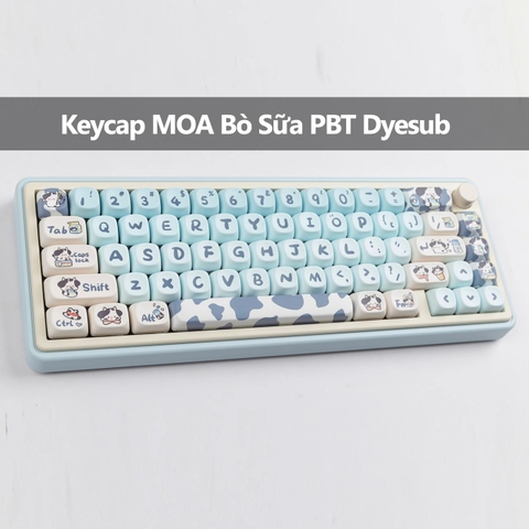 [In-stock] Keycap MOA Bò Sữa PBT Dyesub