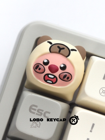Keycap Lobo Artisan Loopy Đội mũ
