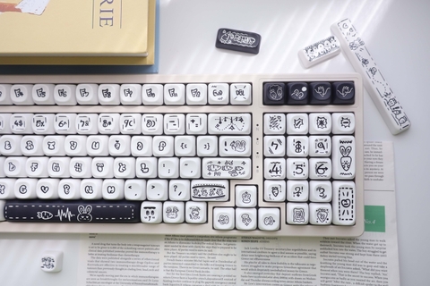 [In-stock] Keycap MOA Thỏ Cà Rốt PBT Dyesub