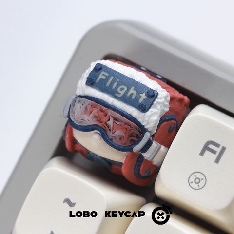 Keycap Lobo Artisan Flight V2 Xuyên led