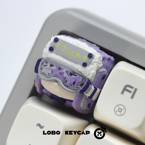 Keycap Lobo Artisan Flight V2 Xuyên led