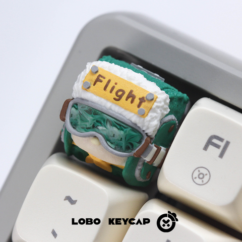 Keycap Lobo Artisan Flight V2 Xuyên led