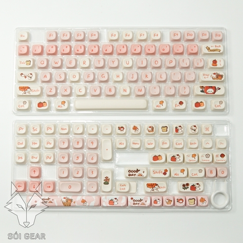 [In-stock] Keycap MOA Puppy PBT Dyesub - Hồng