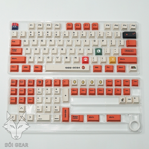[In-stock] Keycap Cherry Mario PBT Dyesub-Red