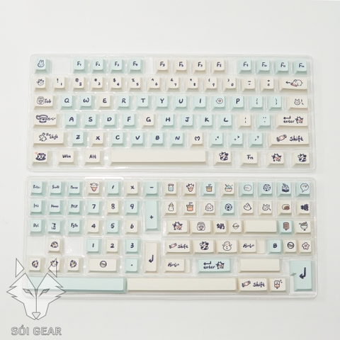[In-stock] Keycap Cherry Toffee PBT Dyesub