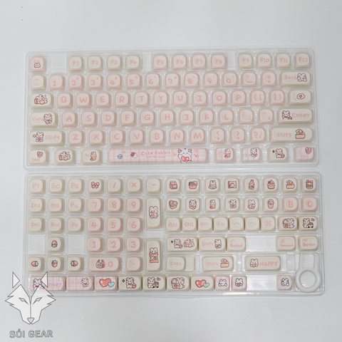 [In-stock] Keycap MOA Snack Rabbit PBT Dyesub