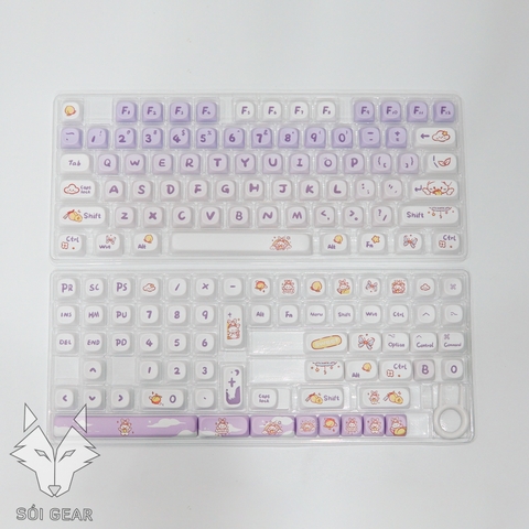 [In-stock] Keycap MOA Purple Rabbit PBT Dyesub