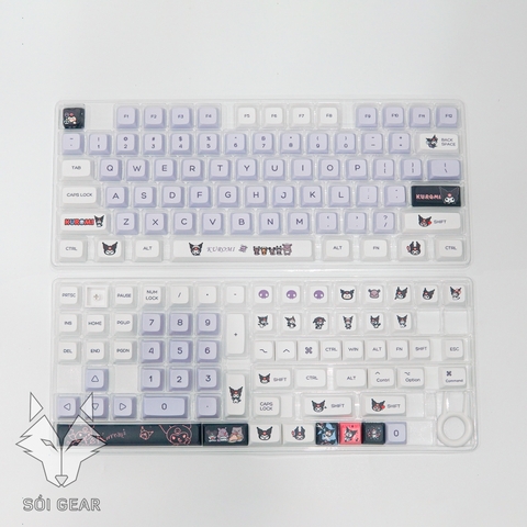 [In-stock] keycap XDA Kuromi PBT Dyesub