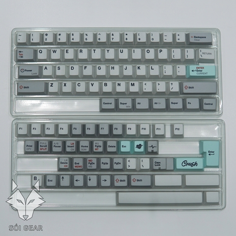 [In Stock] Keycap Key House Cherry Star Silver PBT Dyesub