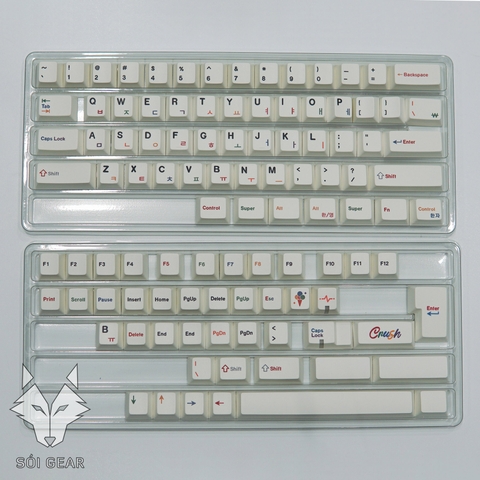 [In Stock] Keycap Key House Cherry Milky White PBT Dyesub