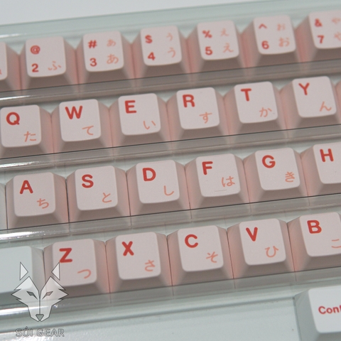 [In Stock] Keycap Key House Cherry Sakura Pink PBT Dyesub
