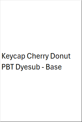Keycap Cherry Donut PBT Dyesub - Base
