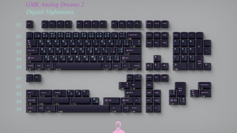 Keycap Cherry GMK ANALOG DREAMS R2