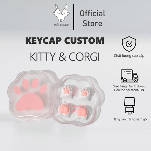 Keycap Artisan Kitty & Corgi