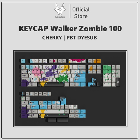 [In stock] Keycap Walker Cherry Zombie PBT Dyesub