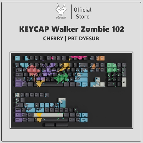 [In stock] Keycap Walker Cherry Zombie PBT Dyesub
