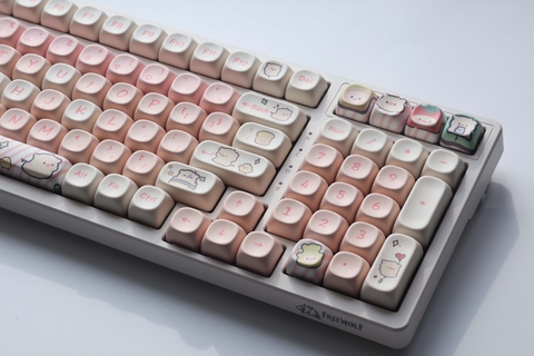 [In-stock] Keycap MOA Lợn Hồng PBT Dyesub