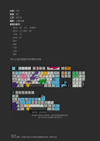 [In stock] Keycap Walker Cherry Zombie PBT Dyesub