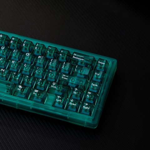 Keycap Cherry Aifei PC Xuyên led - Xanh