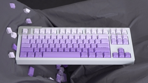Keycap Cherry Ninja Gradient Purple PBT Dyesub (Chữ dưới - không xuyên led)