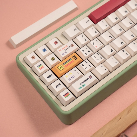 Keycap Cherry C64 trắng PBT dyesub