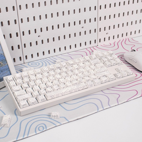 [In Stock] Keycap Cherry Đường Viền PBT Dyesub Xuyên Led