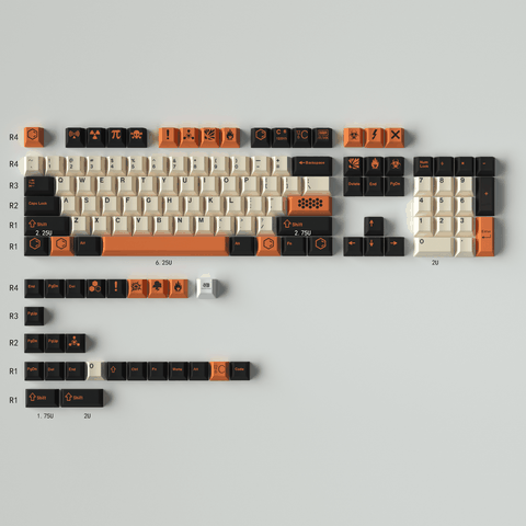 [In Stock] Keycap Cherry Carbon Light PBT Dyesub
