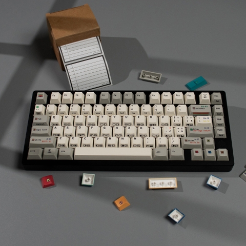 [In Stock] Keycap Cherry C64 xám PBT dyesub