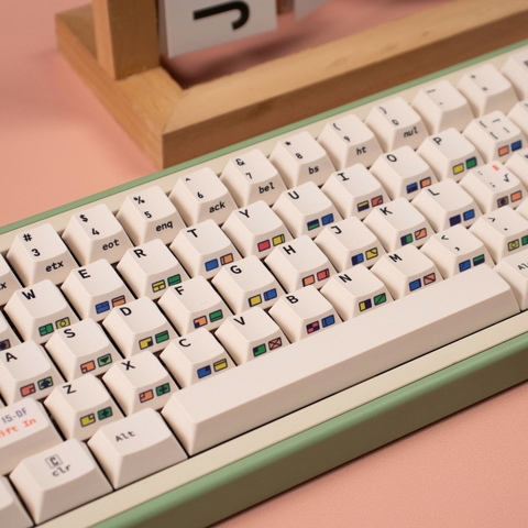Keycap Cherry C64 trắng PBT dyesub