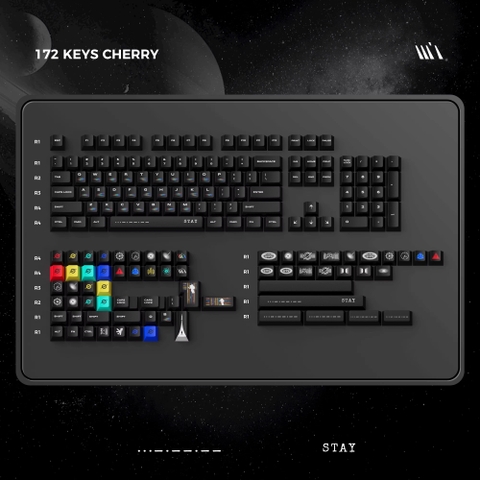 Keycap Cherry Wukds Interstellar Stay PBT Dyesub - 172 nút