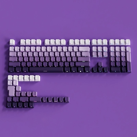 [In-stock] Keycap OEM PBT Ninja Gradient Xuyên led - Tím Nhạt