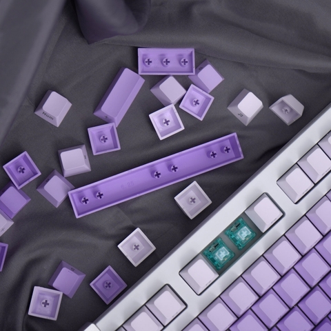 Keycap Cherry Ninja Gradient Purple PBT Dyesub (Chữ dưới - không xuyên led)